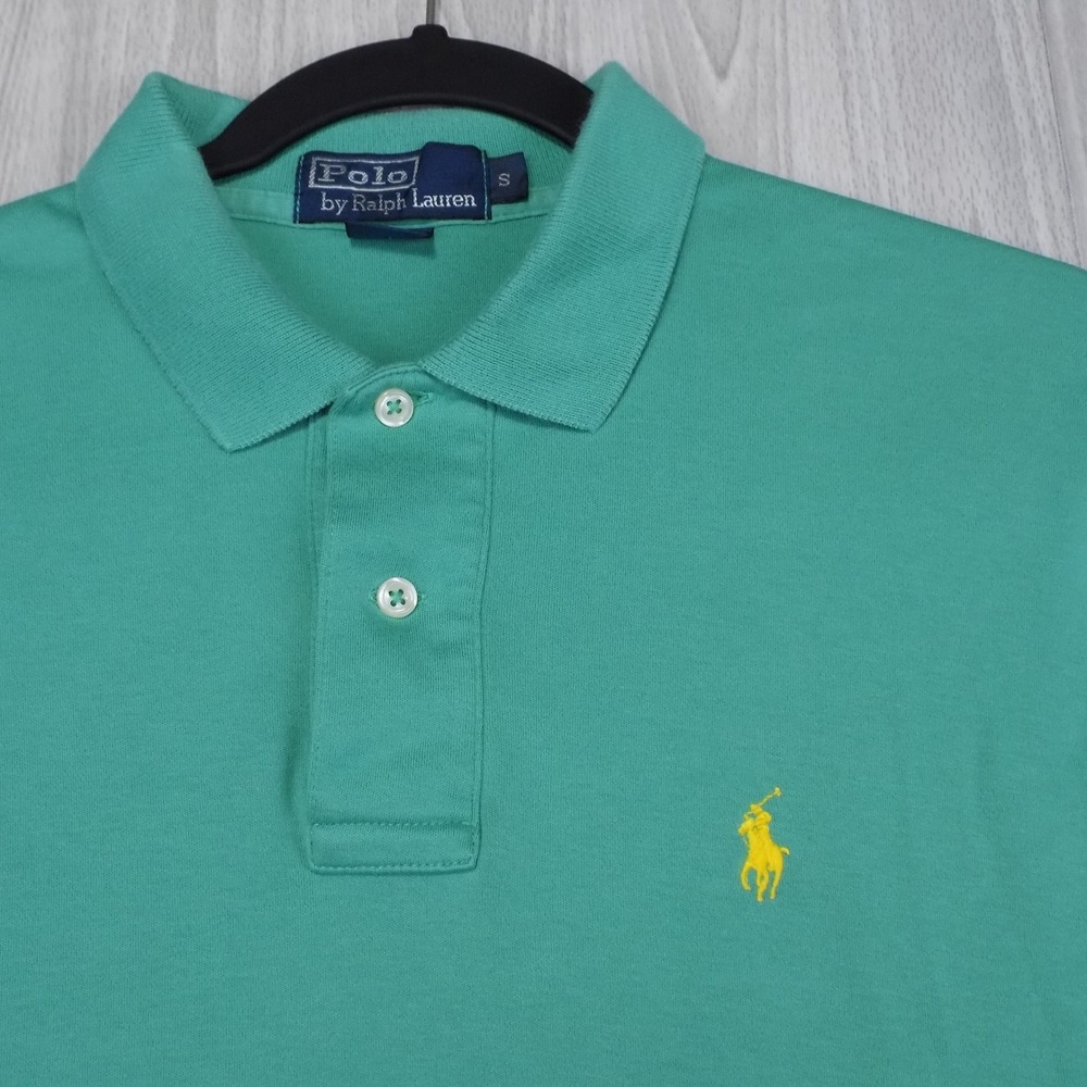 Polo Ralph Lauren Classic Fit Polo Shirt Mens S Green Short Sleeve EUC